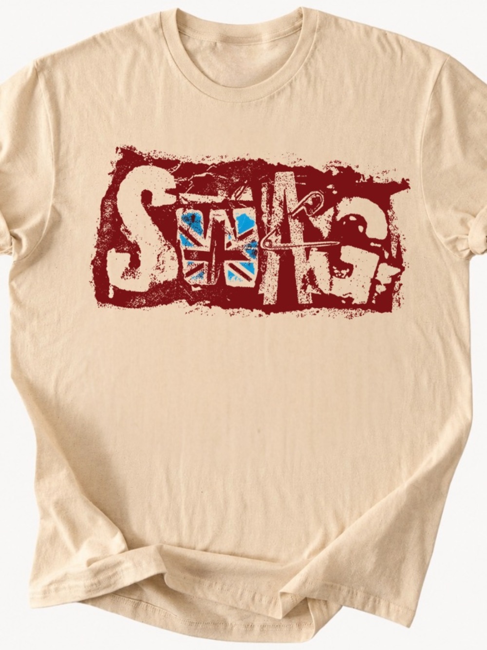 Graphic swag Beige Tee shirt for men